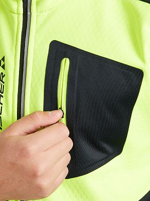 Превью  Жилет лыжный FISCHER Softshell Junior Черный/Лимонный